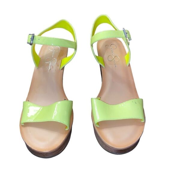 Jeasica Simpson Neon Wedges - Picture 2 of 7